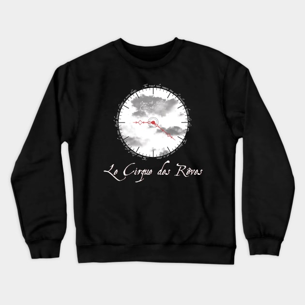 The Night Circus Clock Crewneck Sweatshirt by Maris